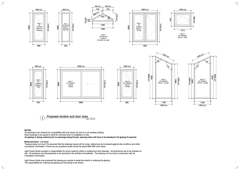 07 Window and door schedule